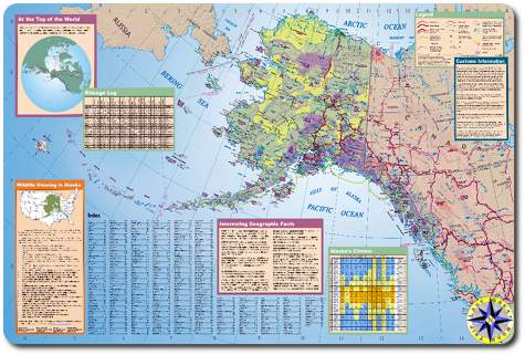 alaska state tourist map