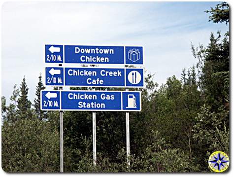 chicken alaska sign