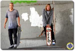 levi brown chad muska burnside skate park