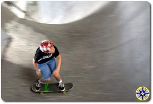 half pipe burnside skate park