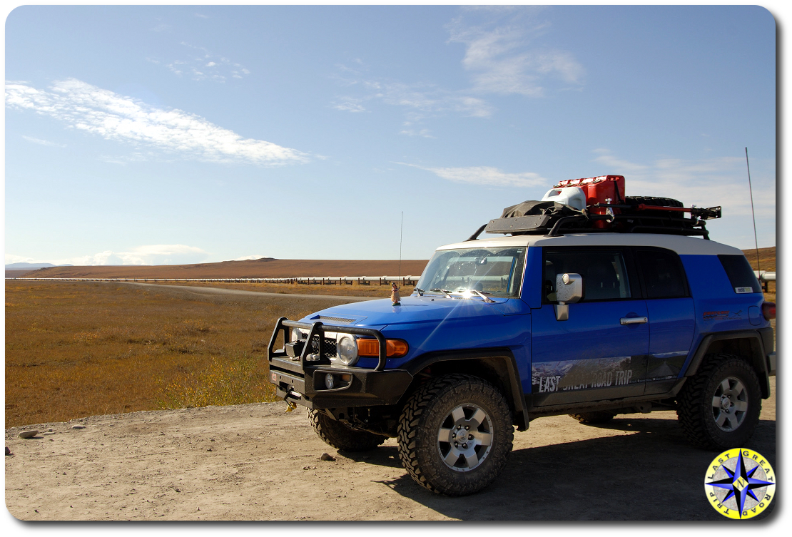 fj cruiser alaska pipeline
