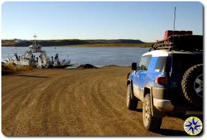 fj cruiser ferry crossing dempster highway