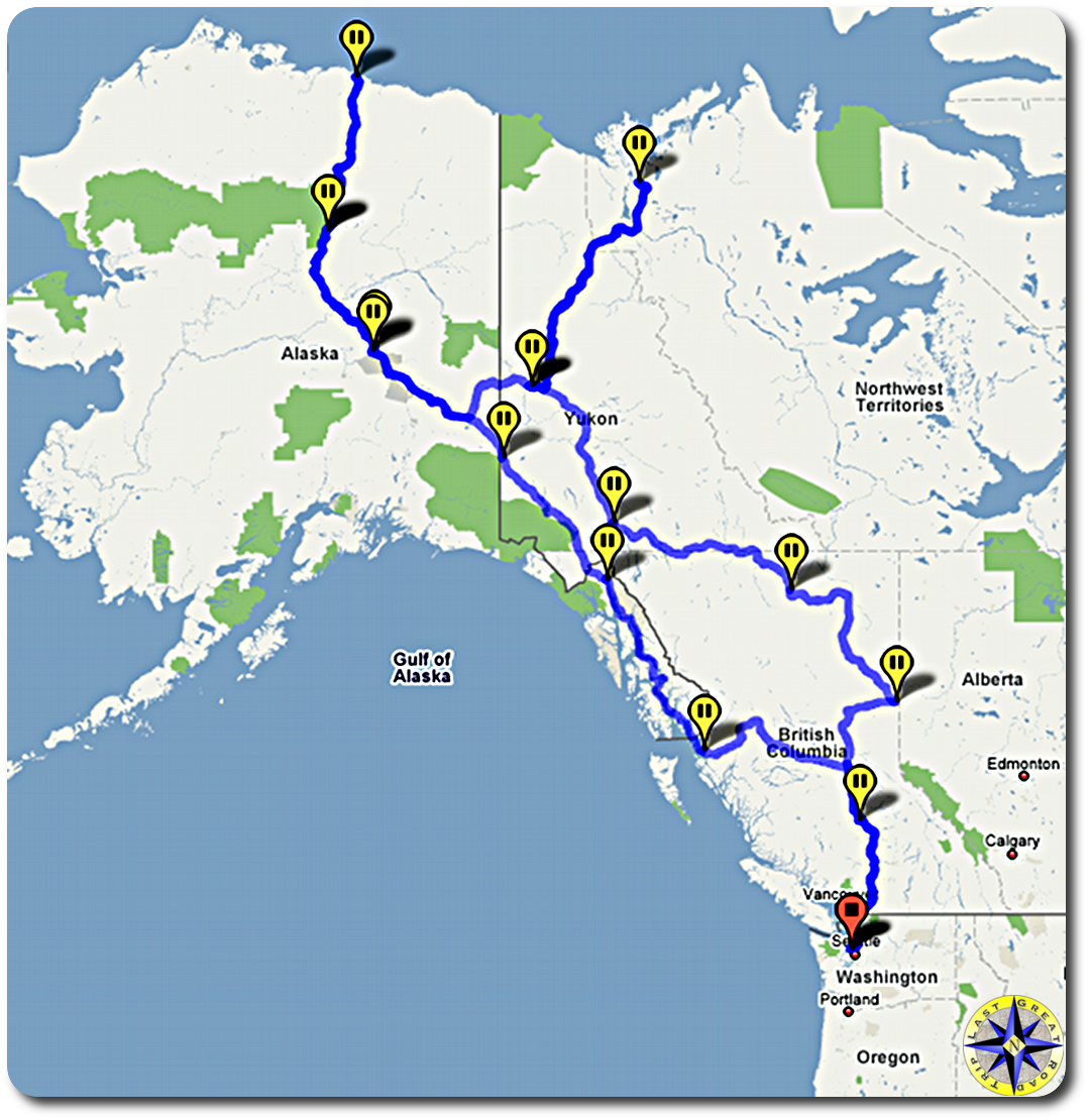 arctic circle adventure trip map