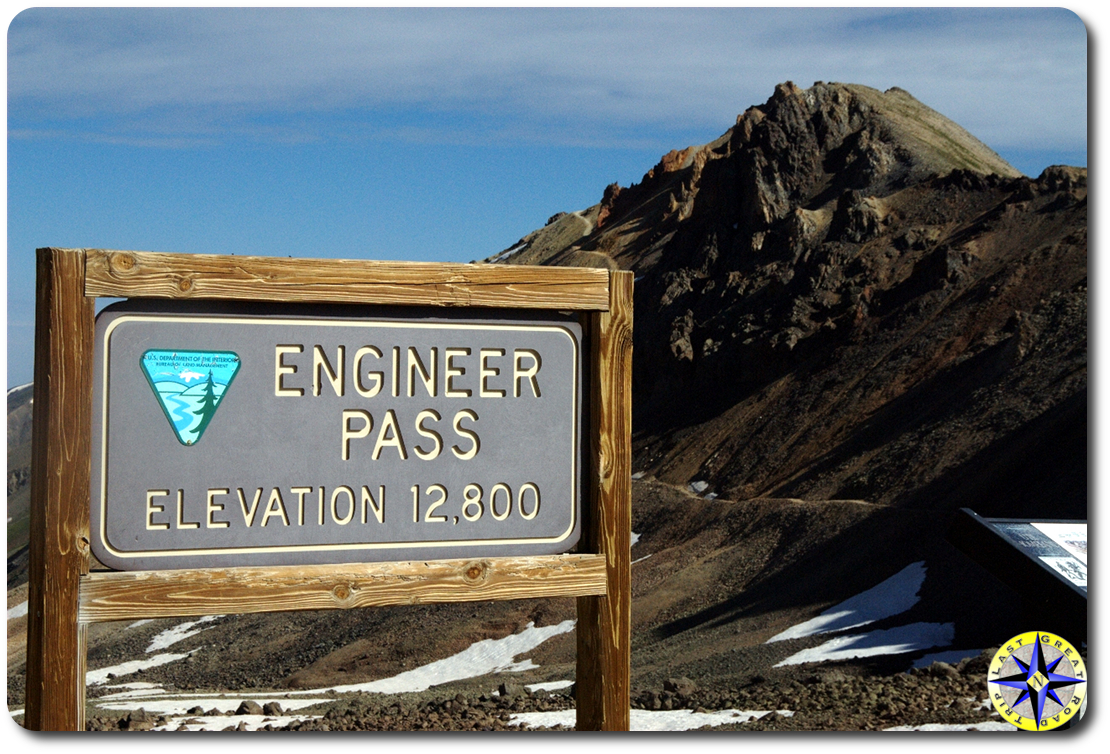 engineer pass trail sign