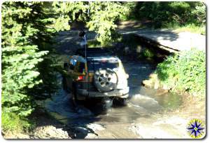 sun fusion fj cruiser water crossing