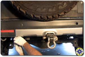 fj cruiser rear bumper bottom bolt removal