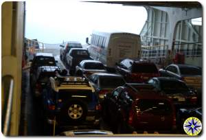 washington state ferry car deck