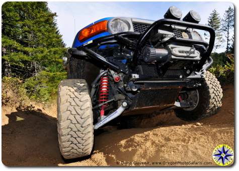 toyota fj cruiser front long travel suspension flex