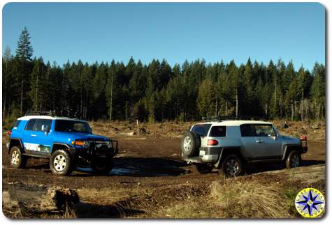 silver fj cruiser voodoo blue fj cruiser in clearing