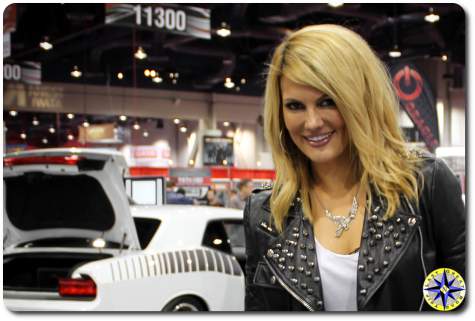 Courtney Hansen at sema