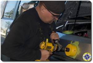 Drilling hole in fj cruiser for snorkle