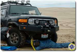 checking fj cruiser axle damage