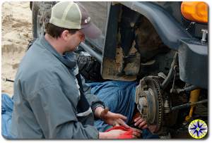 front axle field repair