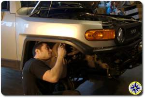 removing fj cruiser fendor apron