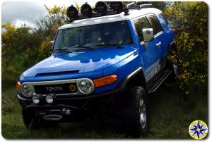 voodoo blue toyota fj cruiser metal tech front bumper