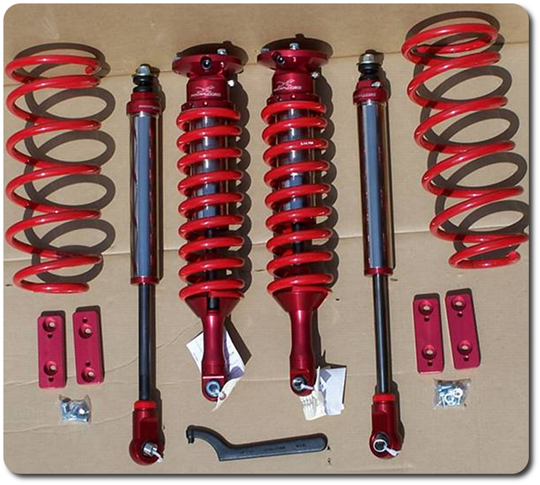 sway-a-way suspension lift coil-overs shocks and springs