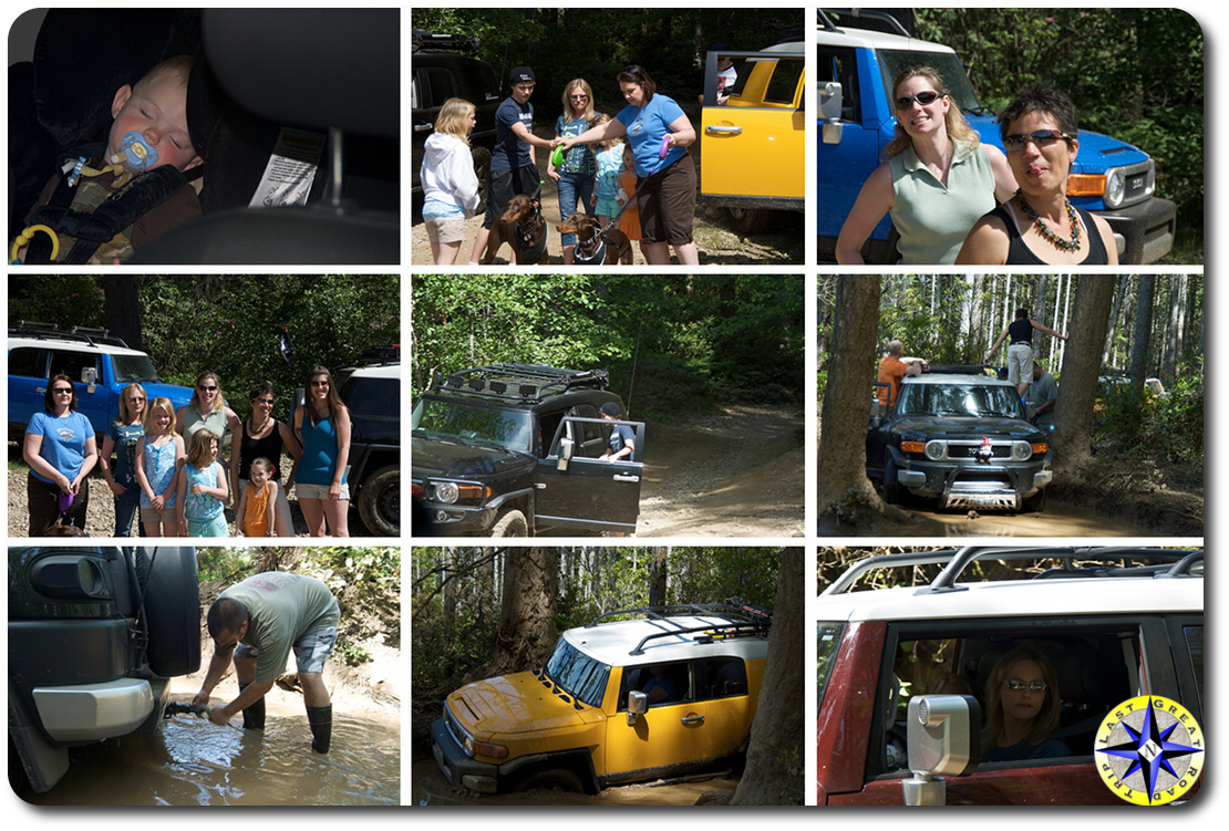 FJ cruisers tahuya picture collage