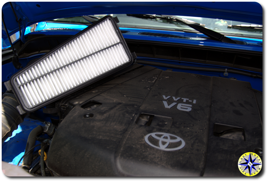 fj cruiser engine air filter in air box