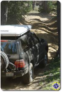 toyota land cruiser 4x4 trail hill climb