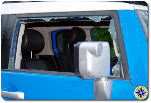 broken fj cruiser passanger window