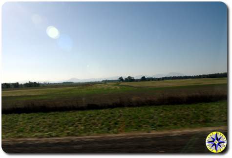 farm land along I5