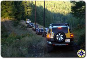 fj cruisers power Line tillamook forest