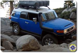 fj cruiser RTT boulders rubicon trail