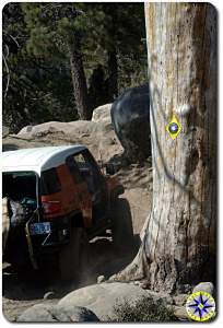 fj cruiser rubicon trail sign