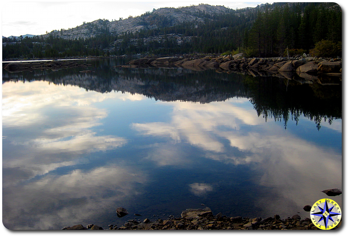loon lake reflection rubicon trail