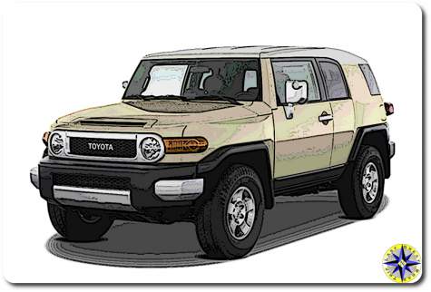 cartoon toyota fj cruiser