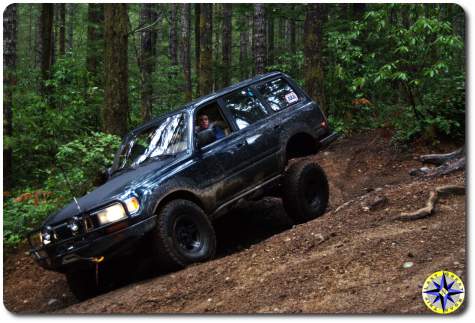 toyota fj80 tahuya forest 4x4 trail