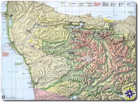 olympic peninsula map