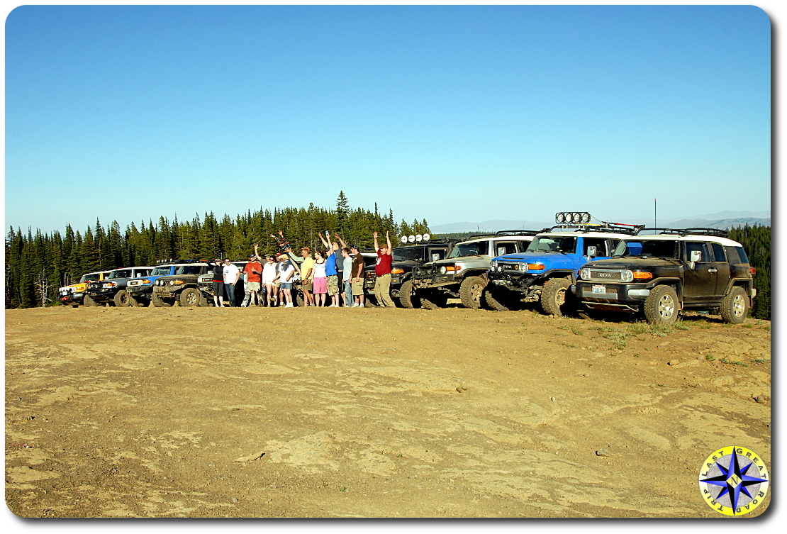 fj cruisers and owners lined up