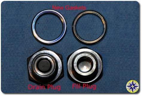 toyota cleaned differential drain and fill plugs