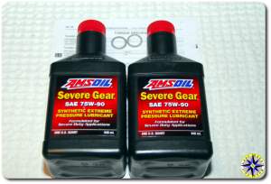 Amsoil severe gear SAE 75w-90 oil