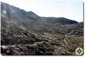 baja road through hills