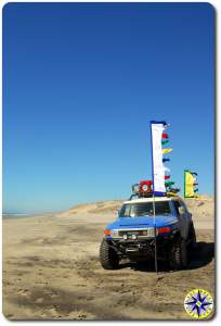 fj cruiser prayer flags mexico beach