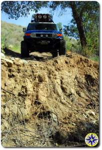 fj cruiser washed out road