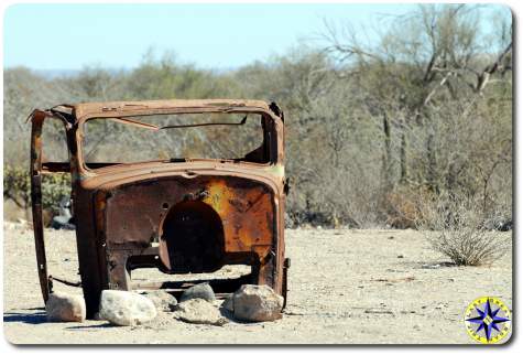 rusted old truck cab