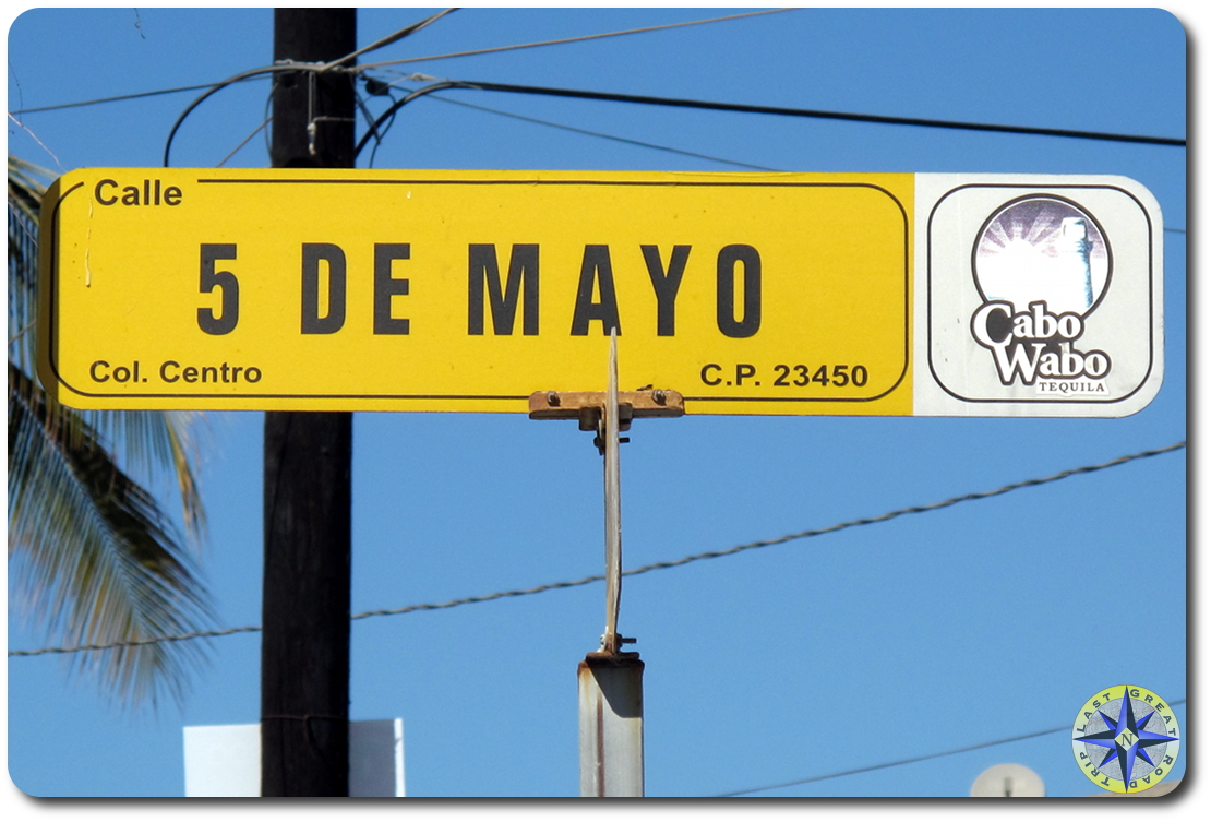cinco de mayo street sign