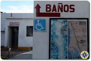 gas station banos sign baja mexico