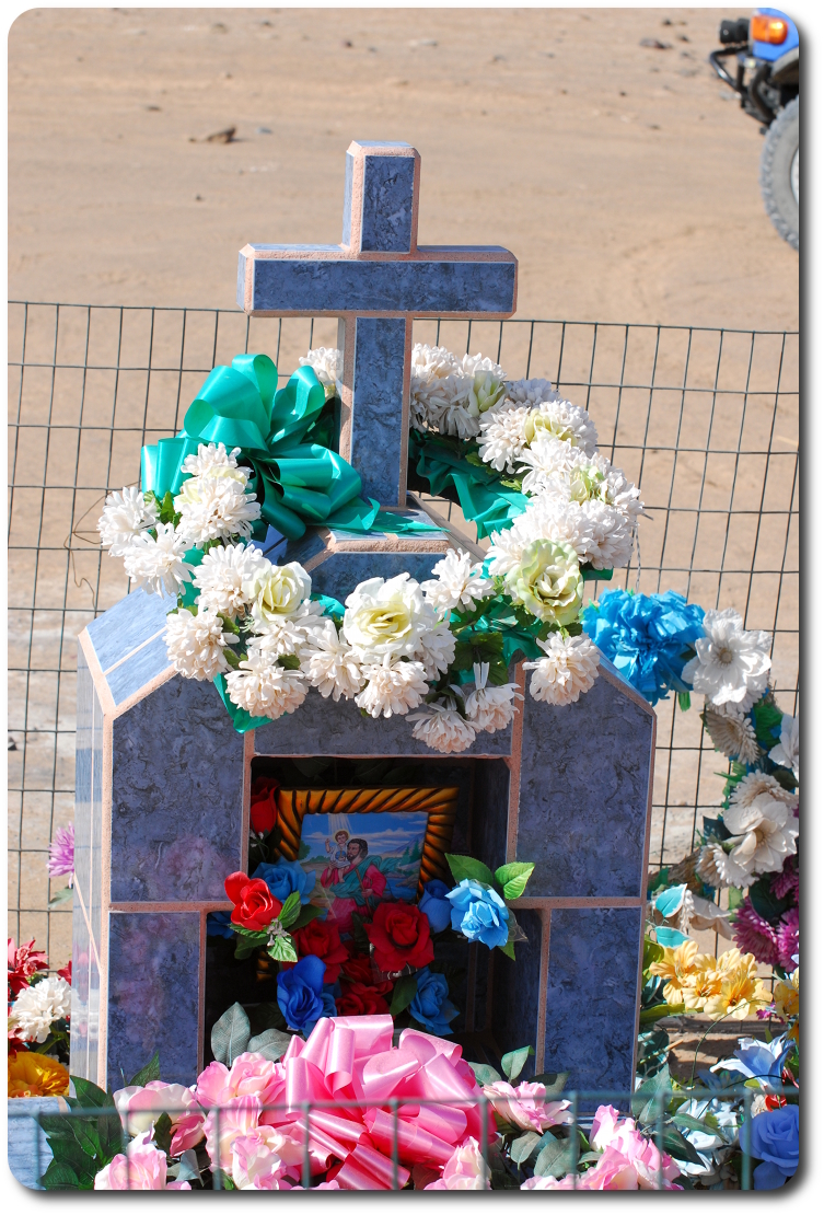flowers grave