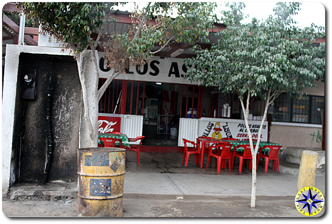 baja mexico red cafey chairs and tables