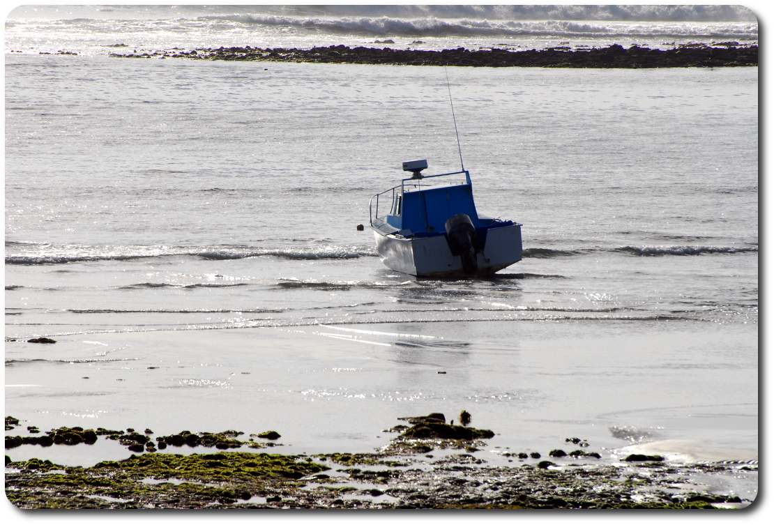 boat on baja beach
