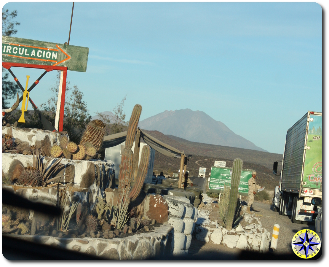 millitary checkpoint baja mexico