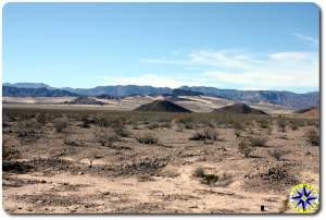 baja mexico desert hills and mountains