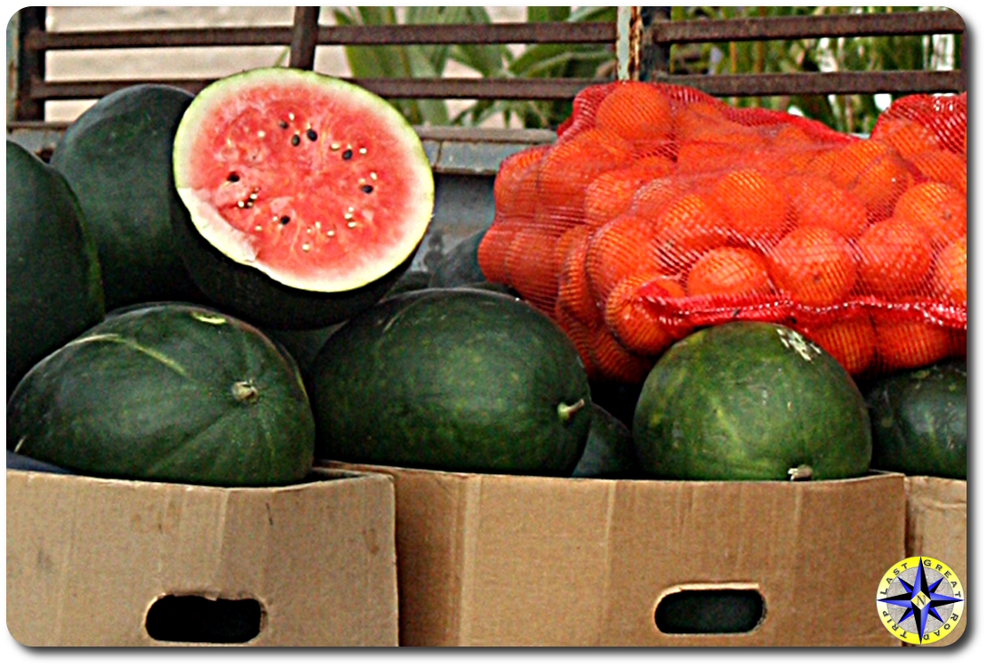 watermelons oranges for sale