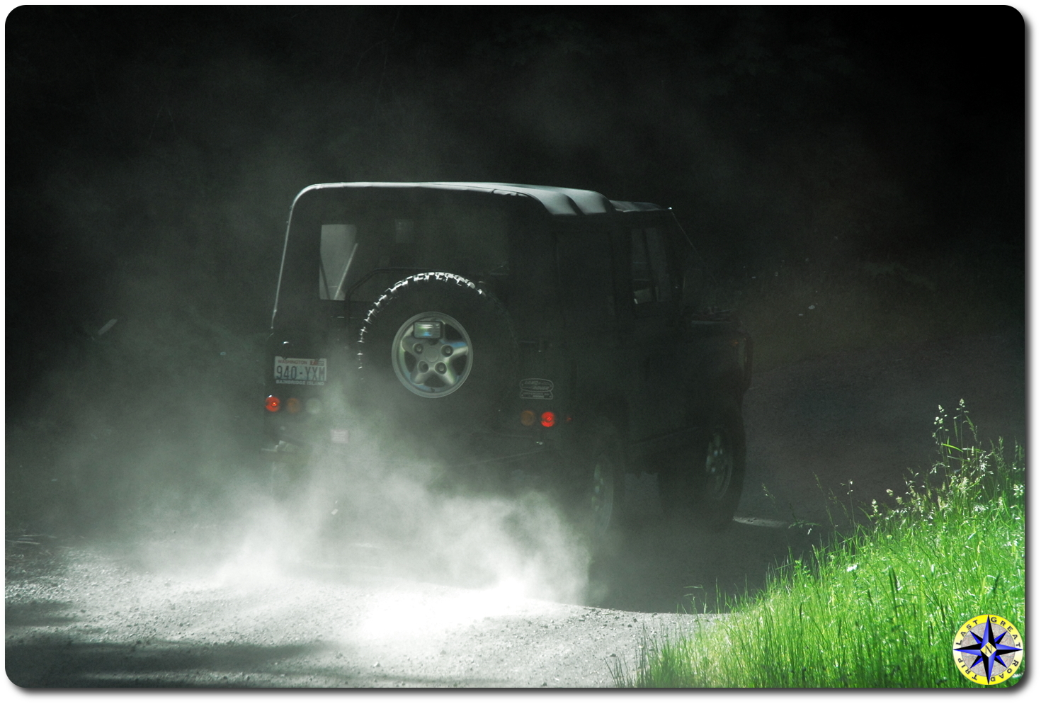 Dusty Land Rover D90