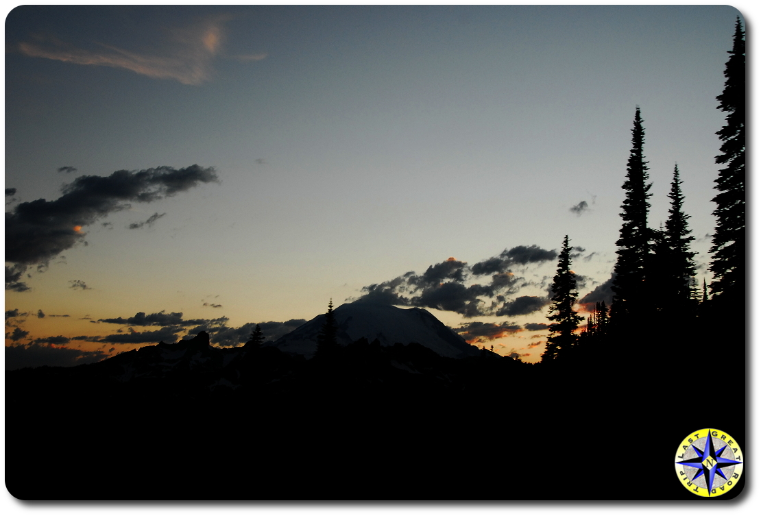 Rainier sundown