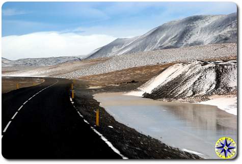 mountain highway snow and ice